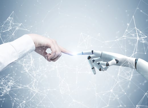 Human and Robot Hands AdobeStock_201581385